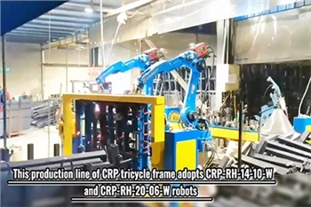 Kako brzo zavariti okvir tricikla CRP robot radi 24 sata, postižući kapacitet...